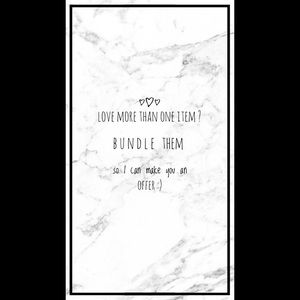 BUNDLE any items you love 🖤